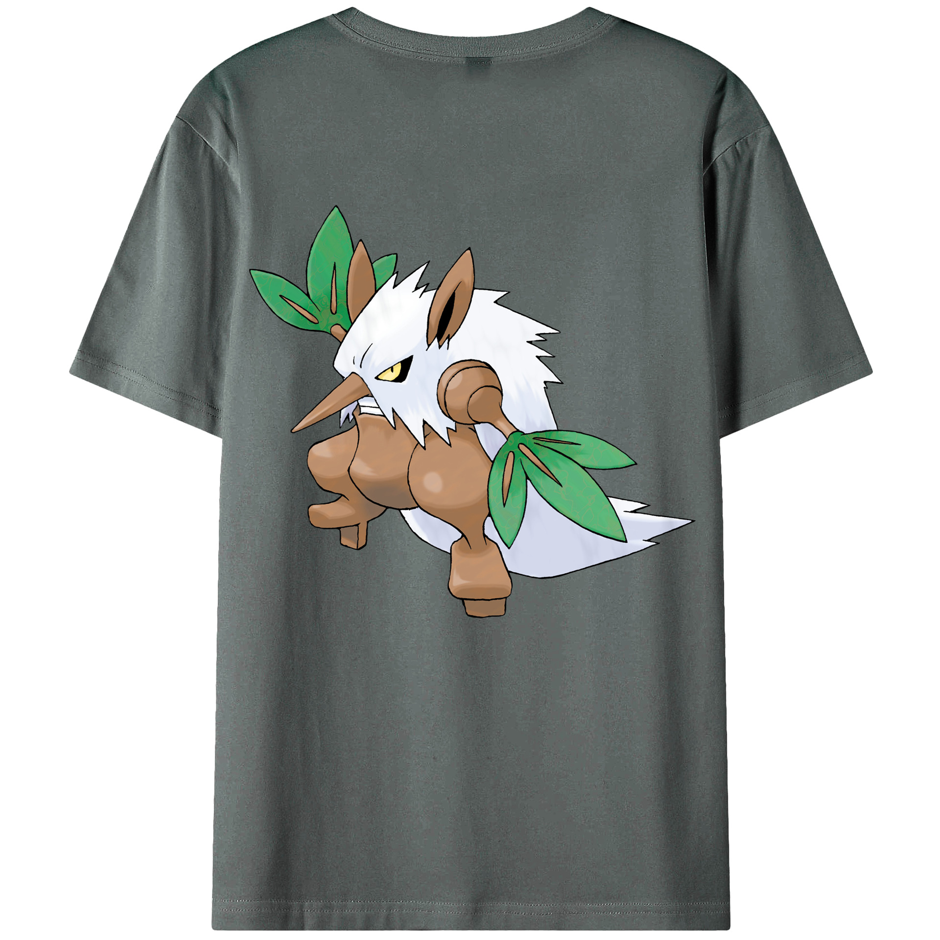 （画像用） ポケットモンスター Pokémon 綿100％ メンズ半袖Tシャツ（バックプリント） 通気性